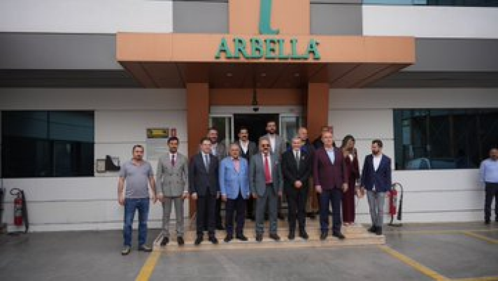 MHP Mersin Milletvekili adayı Dr. Levent UYSAL Arbella Makarna üretim tesislerini ziyaret etti. ere